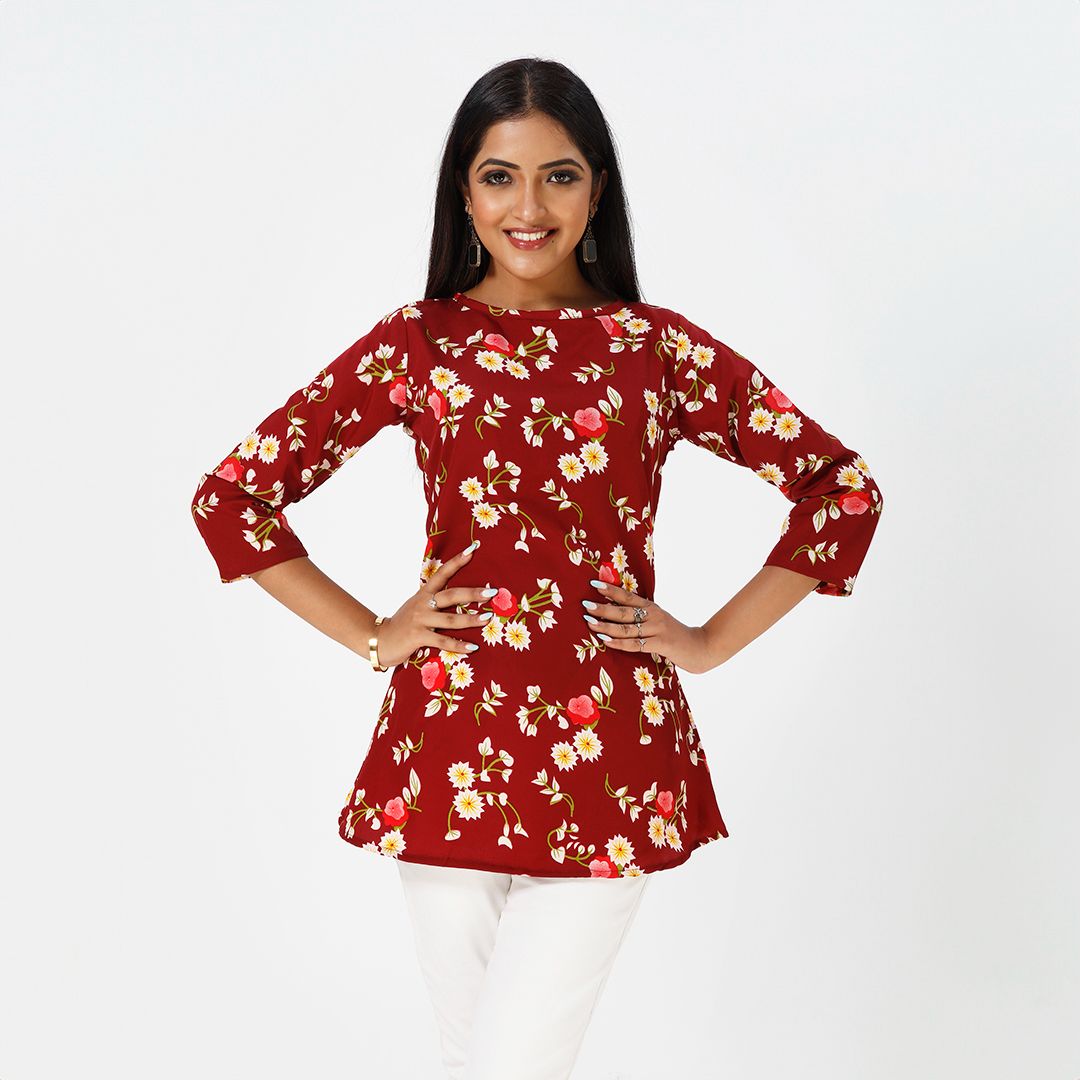 Floral Printed Midi Dress