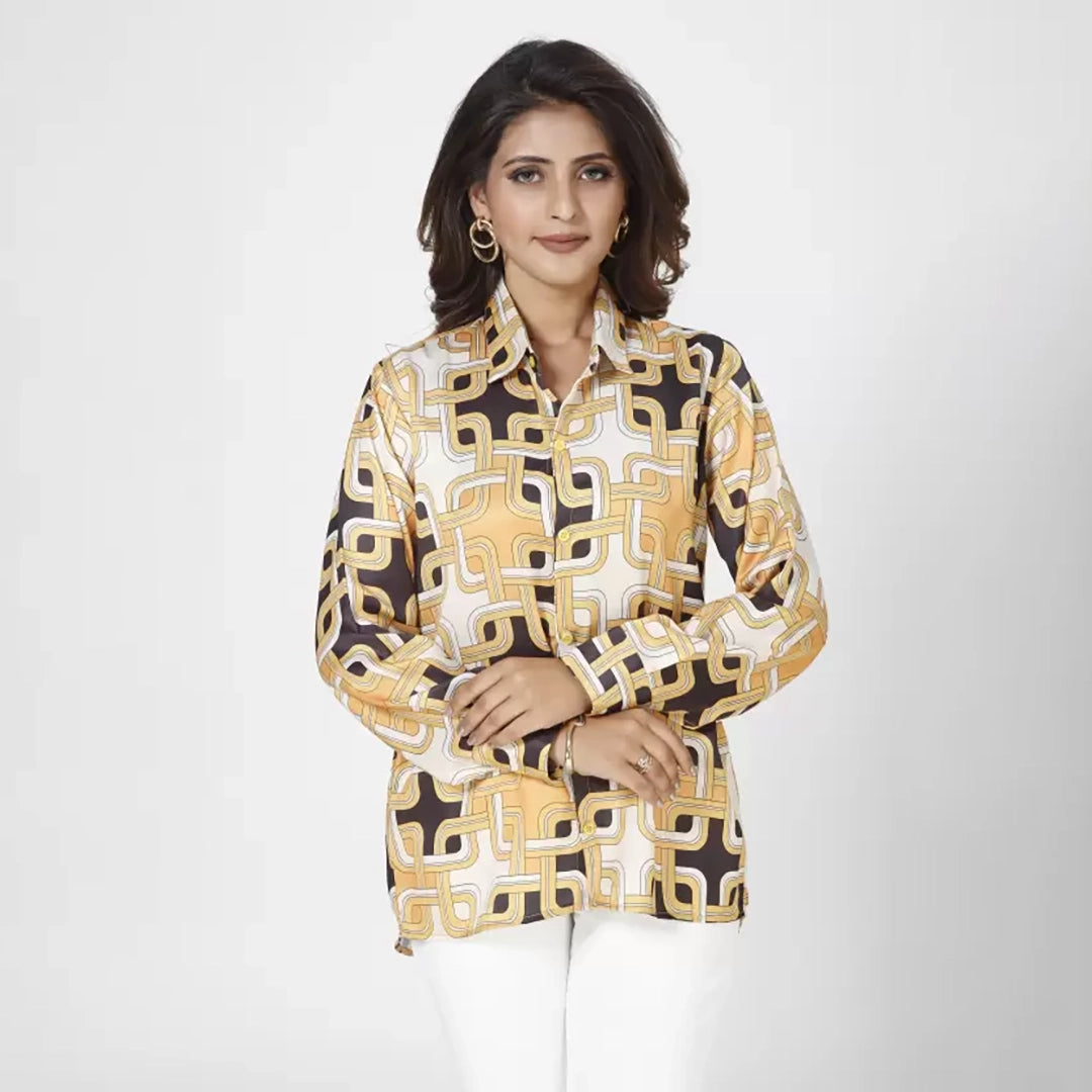 Sleeve western shirt for women