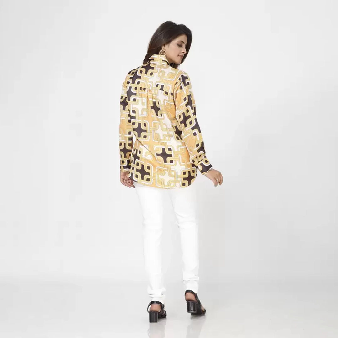 Sleeve western shirt for women