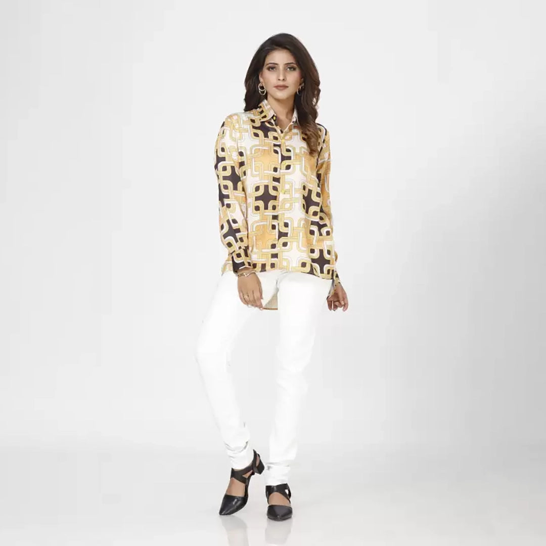 Sleeve western shirt for women
